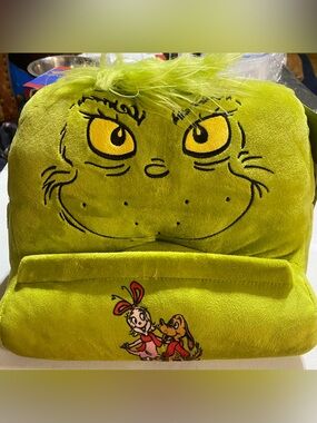 The Grinch Plush Lap Desk Tablet Holder with Whos Graphics